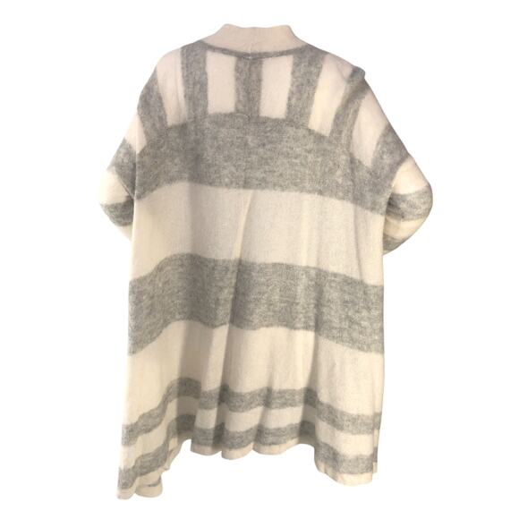 Free People Womens Size XS/S Poncho Lafayette Stripe Alpaca Blend Sweater - Picture 7 of 15
